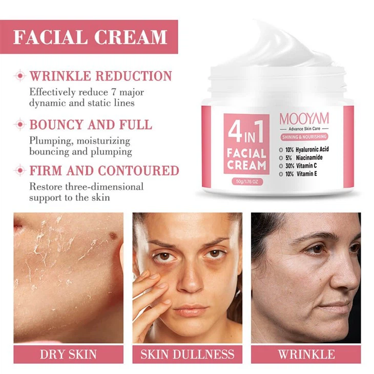 MOOYAM 4-in-1 Facial Cream – Glow-Boosting Power With Hyaluronic Acid, Niacinamide, Vitamin C & E best