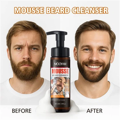 Reinigen Sie Ihren Bart Mooyam Mousse